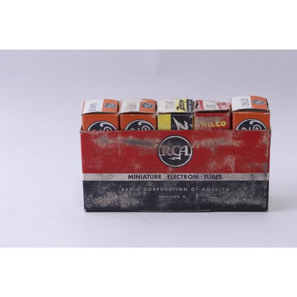 Set of 5 Electronic Tubes, GE, Zenith, Philco, 6EW6, 6GU5, 9BR7, Replacement, - Picture 1 of 3